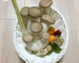 Hình bước làm 1 của món Nấm tiềm đậu