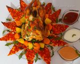 صورة لخطوة 3 من وصفة دجاج مشوي بالزبدة والثوم والاعشاب 😍🍗