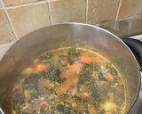 A picture of step 2 of Tuscan Kale Soup.