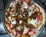 Foto del paso 3 de la receta: Pizza de verduras con jamón