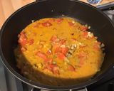 Une image de l'étape 9 de Farfalles bicolores, tomate rose et sauce à l'indienne.