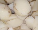 A picture of step 1 of Aloo ki sabji.
