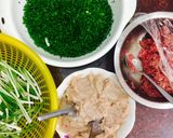 Hình bước làm 6 của món Bún nước tôm bò (Bún muối ớt)