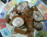 รูปขั้นตอนการทำที่ 1 ของ หางหมูพะโล้ผัดเค็มหวาน