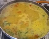 A picture of step 10 of Rajasthani daal.