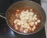A picture of step 6 of Mapo tofu gratin.