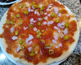 Foto del paso 1 de la receta: Pizza salada extra picante (mi estilo)
