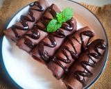 Foto langkah ke 6 dari resep Dadar Gulung Coklat Pisang.
