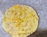 A picture of step 6 of #Karela,fish,layers,flower,  net and triangle shaped Nimkis.
