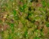 A picture of step 2 of Coriander chatni.