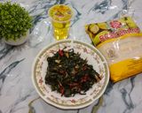 Foto langkah ke 8 dari resep Tumis Daun Singkong Rebon.