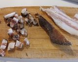 Foto del paso 2 de la receta: Spaghetti con Berenjena asada, Guanciale Tostato y sus jugos