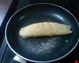A picture of step 5 of Tamago-yaki omlette 卵焼き.