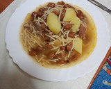 Foto del paso 3 de la receta: Papas, judías y fideos con costillas