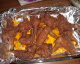 A picture of step 7 of Buffalo wings with mayo#wheatflourcontest#4wkschallenge.