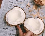 Hình bước làm 1 của món Sinh tố dừa sáp Trà Vinh 🥥🥥🥥