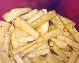 A picture of step 1 of Spicy fried yam.