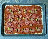 Une image de l'étape 17 de Pizza carrée, sauce tomate oignon 🍕.