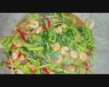 Foto langkah ke 3 dari resep Tauco Kangkung Udang Spesial.