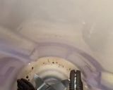 A picture of step 1 of Oreo Nutella shake.