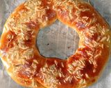 Foto del paso 11 de la receta: Tortell de reis relleno de ganache de chocolate blanco y mascarpone - 2025 (Roscón)