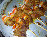 A picture of step 6 of Tsire Skewers.