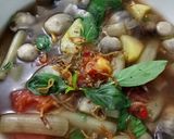 Hình bước làm 4 của món Canh chua Bông Súng Chay