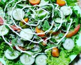 Hình bước làm 2 của món Salad cải mầm 🥗🍙