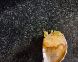A picture of step 6 of Bhindi kadhi.