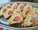 Foto langkah ke 5 dari resep Telur Gulung Sosis /Rolade/Tamagoyaki.