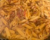 Kolbászos chilis penne🌶🍷 recept fázis 4 fotója