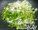 A picture of step 2 of Spring Onion and Red Onion Chutney.