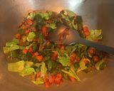 A picture of step 6 of Schezwan Rice.