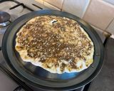A picture of step 7 of Lebanese Saj bread - markouk.