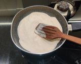 A picture of step 1 of Breakfast Upma.