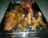 Hình bước làm 1 của món NHÍM HẦM MĂNG