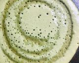 A picture of step 2 of Mudakathan keerai jowar dosa.