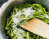 A picture of step 6 of Dhaba style Guvarnu shaak (Cluster beans curry).