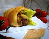 عکس مرحله 7 از دستور ساندویچ گوشت و سبزیجات