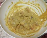 A picture of step 2 of Hyderabadi Mutton dum Biriyani in restaurant style.