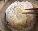 A picture of step 2 of Japanese Tempura Rice Burger.