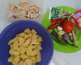 Foto langkah ke 1 dari resep Sayur Kentang Tempe Kuah Santan.