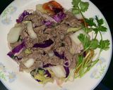 Hình bước làm 1 của món Phở khô Gia Lai xào bòTối muộn, phải nghĩ làm món nào cho nhanh, gọn, lẹ... mà đủ chất cho cả nhà