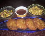 A picture of step 2 of Aloo tikki.