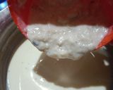 A picture of step 4 of Sitafal basundi.