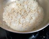 A picture of step 3 of Coconut Laddu.