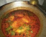 A picture of step 8 of Veg egg curry.