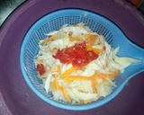 A picture of step 1 of Indomie with cabbage.