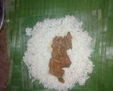 Foto langkah ke 3 dari resep Nasi Bakar Lebba' Lebba'.