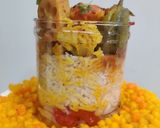 A picture of step 5 of Sindhi special Kadhi Chawal,Sweet Boondi and Kairipanna.